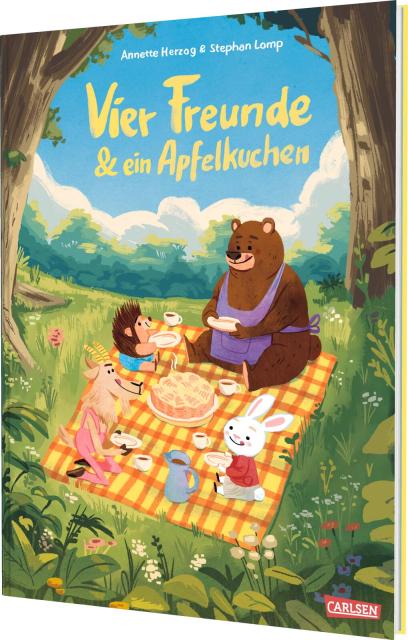 Buchcover Vier Freunde und ein Apfelkuchen