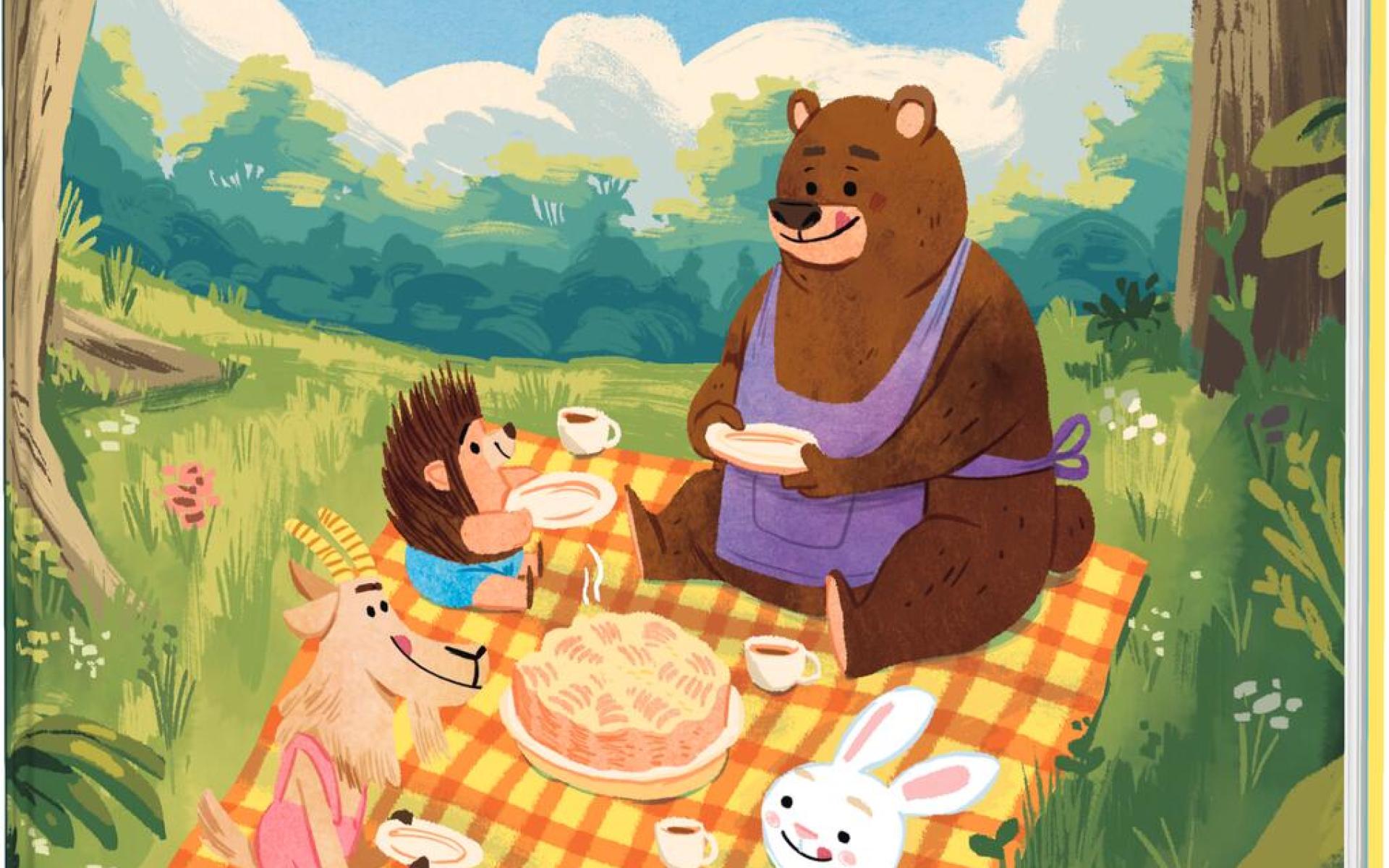 Buchcover Vier Freunde und ein Apfelkuchen