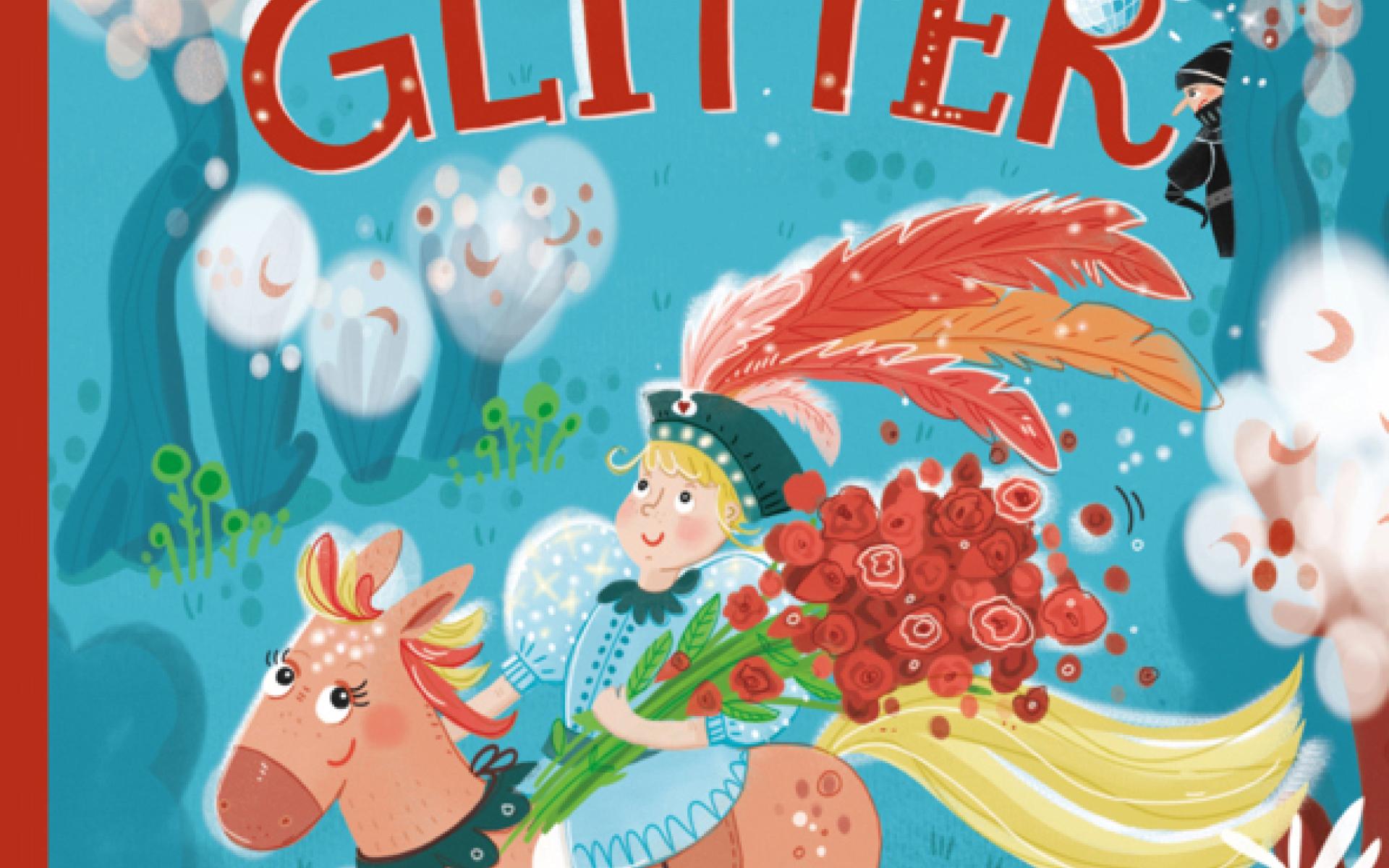 Kleiner Ritter auf rosa Pferd