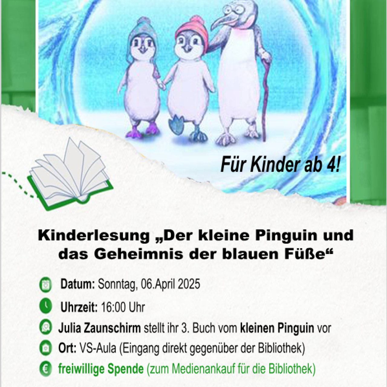 Kinderlesung mit Julia Zaunschirm
