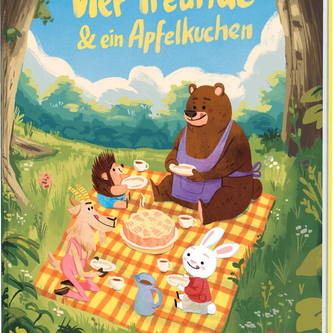Buchcover Vier Freunde und ein Apfelkuchen